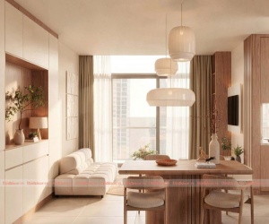 Mẫu Phòng Khách Phong Cách Wabi Sabi Đẹp Hiện Đại